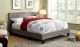 Macedon Youth Contemporary Bed in Gray Fabric
