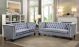Ellie Traditional Living Room Set in Blue Gray