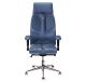 Business Ergonomic Leather Chair in Blue