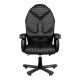 Diamond Ergonomic Leather Chair in Black
