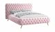 Taos Contemporary Velvet Bed in Pink